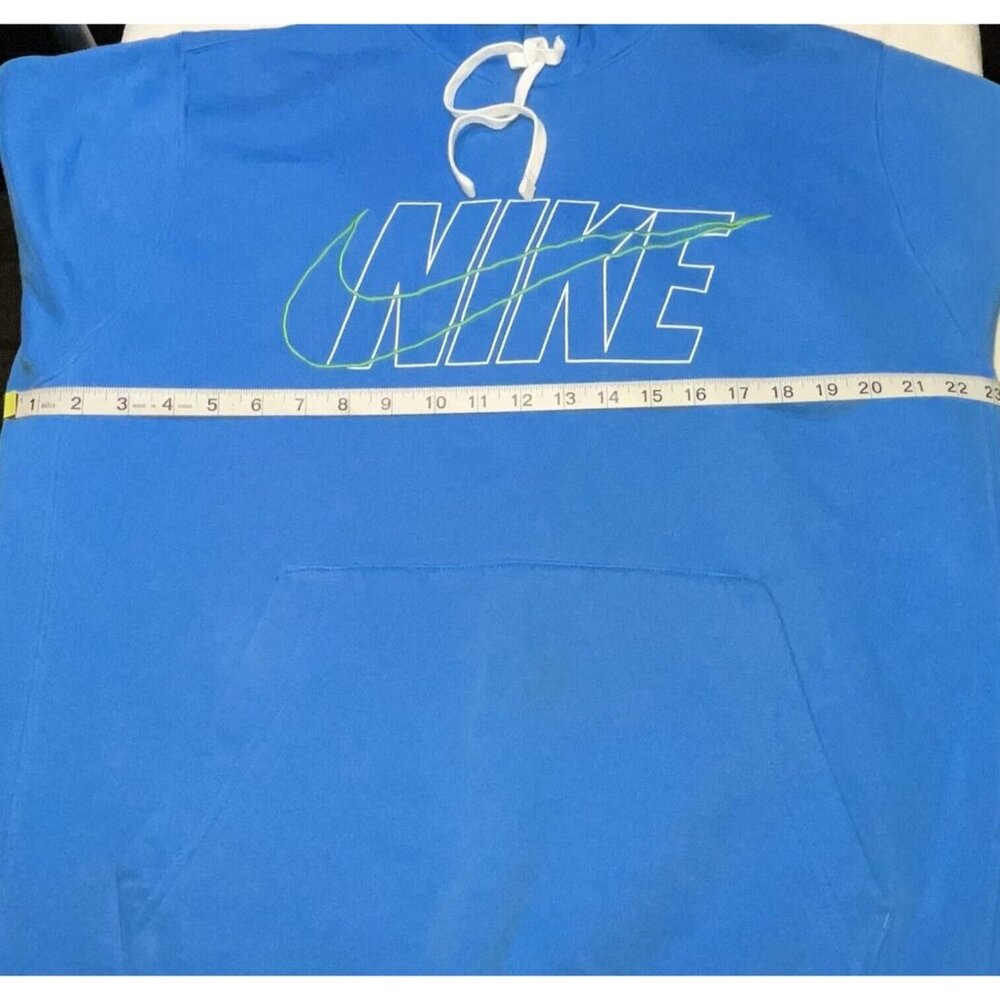 Nike 2~Piece Blue Hooded Jogging Suit Drawstring Pockets Elastic Ankle LARGE